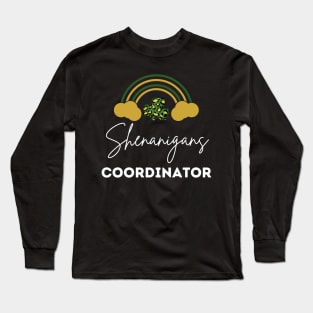 Shenanigans Coordinator Squad St Patricks Day Rainbow Long Sleeve T-Shirt